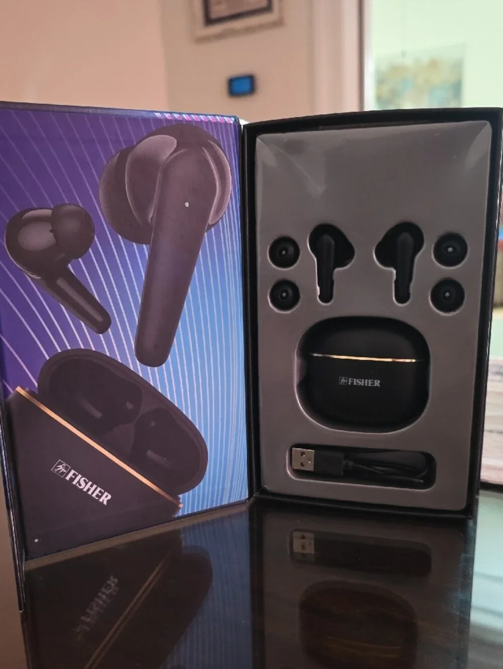 Fisher Aura Air True Wireless Earphones - Black